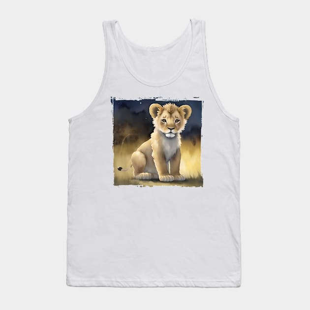 A Little Lion Tank Top by DeVerviers